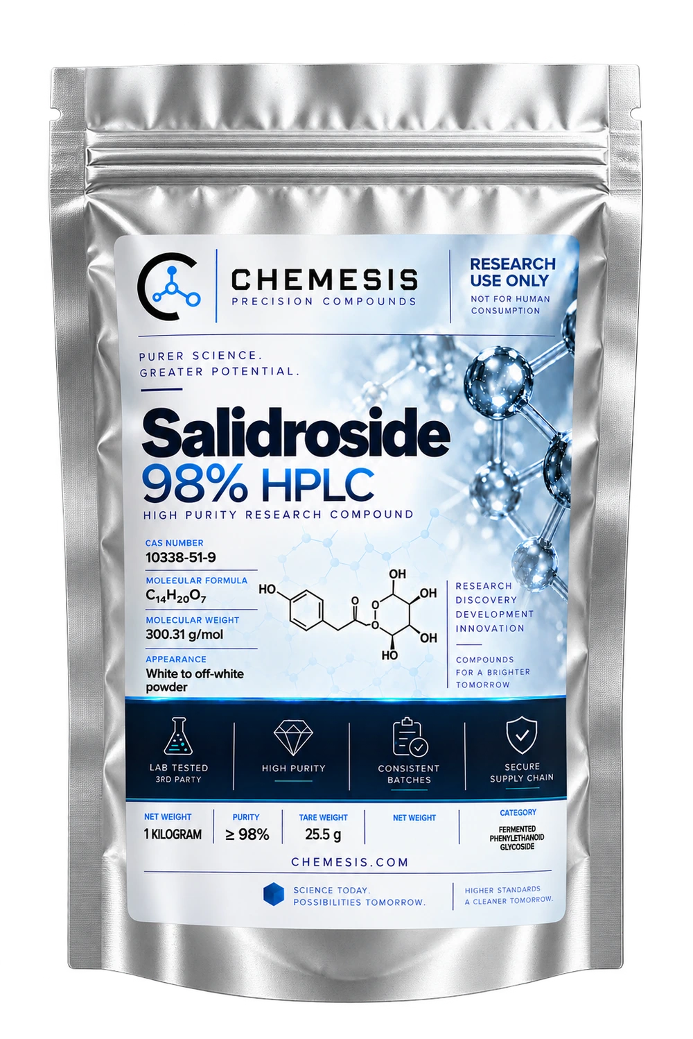 Salidroside — 98% HPLC